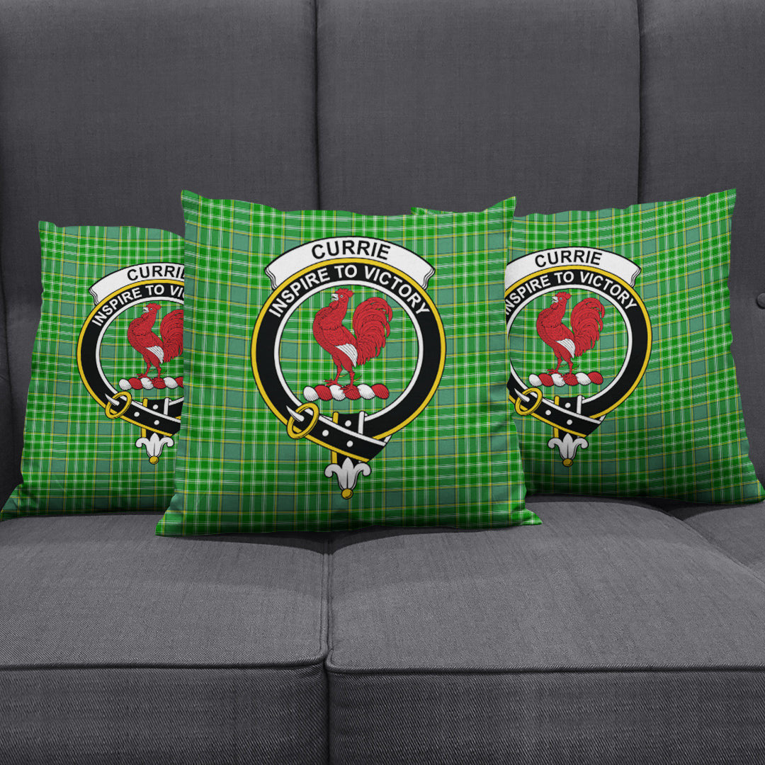 Currie Tartan Crest Pillow Cover