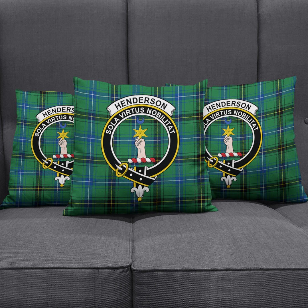 Henderson Ancient Tartan Crest Pillow Cover