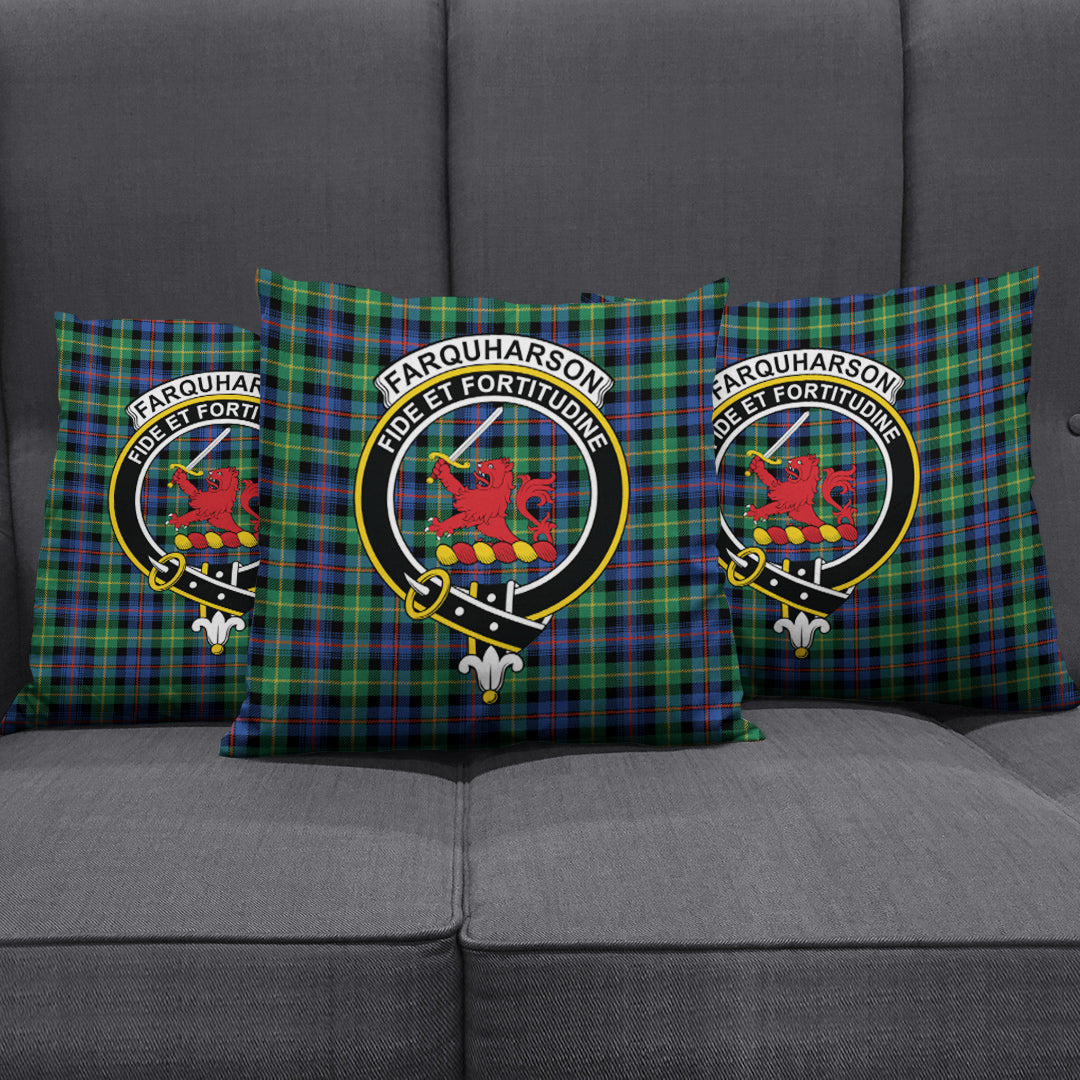 Farquharson Ancient Tartan Crest Pillow Cover