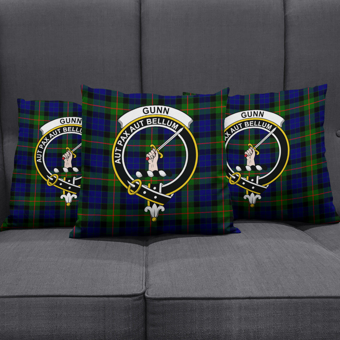 Gunn Modern Tartan Crest Pillow Cover