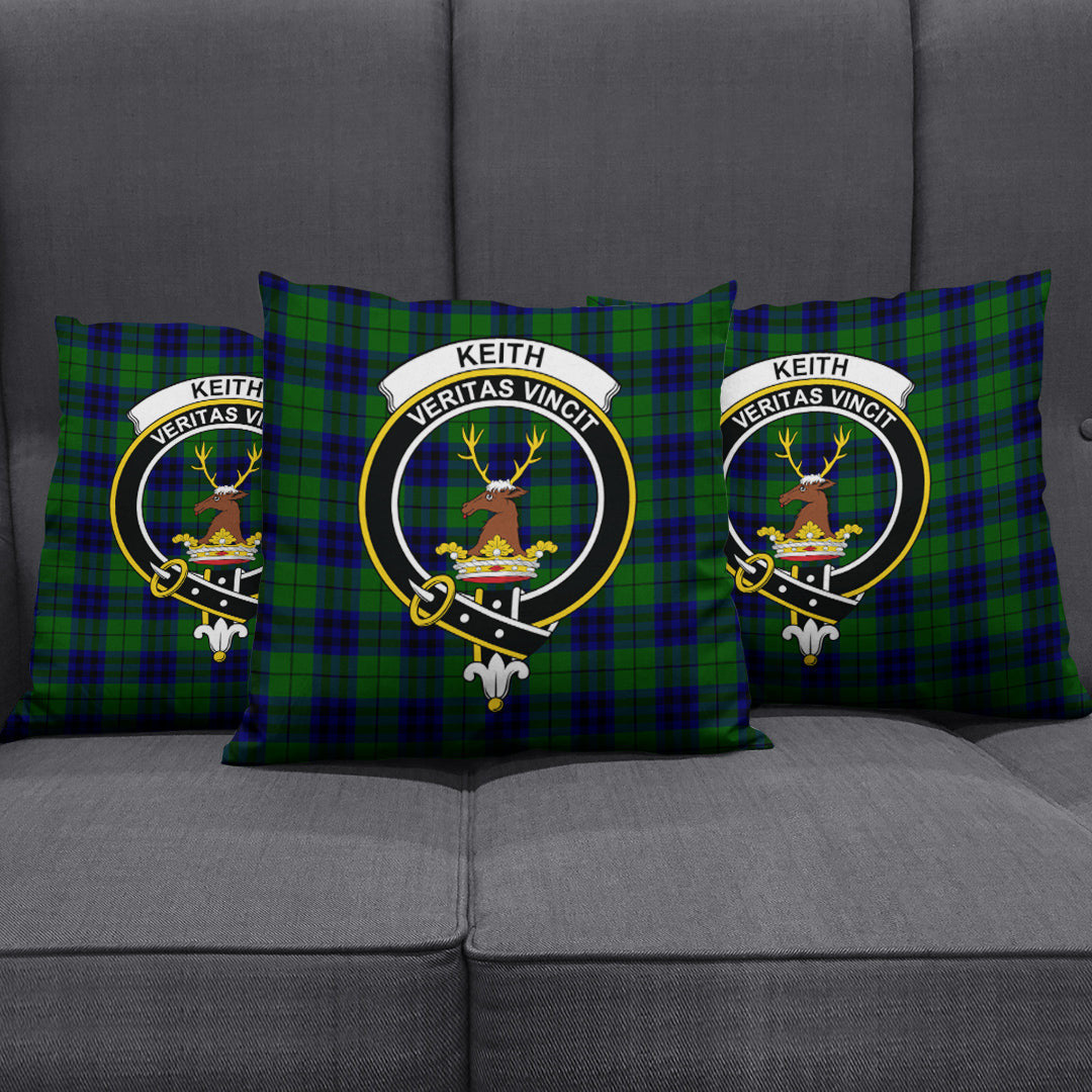 Keith Modern Tartan Crest Pillow Cover