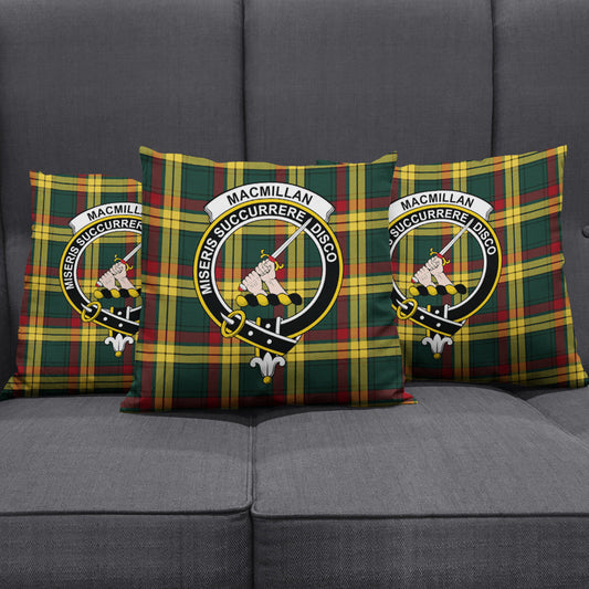 MacMillan Old Modern Tartan Crest Pillow Cover