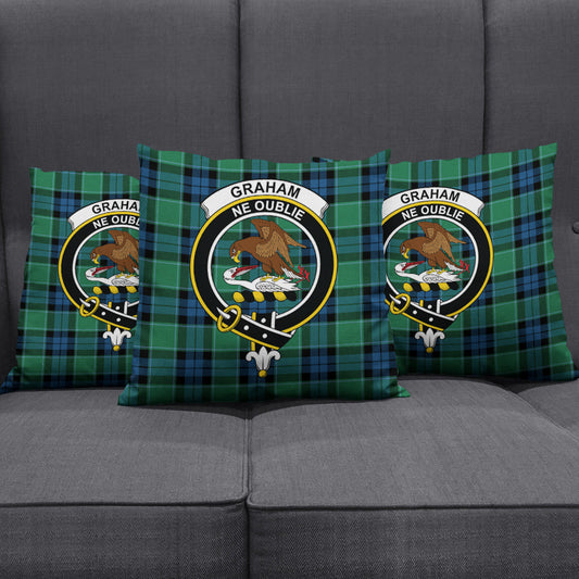 Graham of Menteith Ancient Tartan Crest Pillow Cover