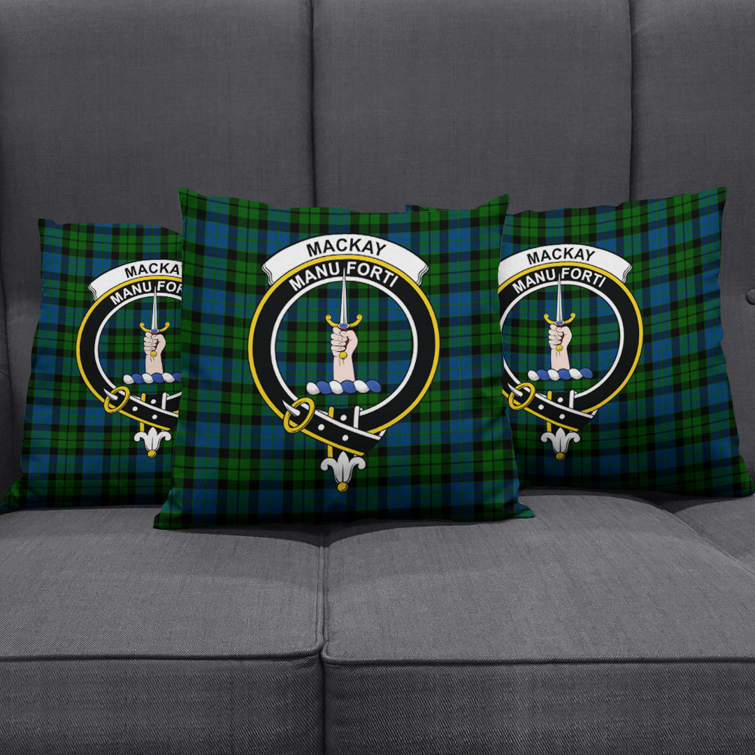 MacKay Modern Tartan Crest Pillow Cover
