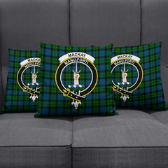 MacKay Modern Tartan Crest Pillow Cover