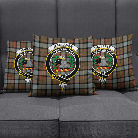 MacLaren Weathered Tartan Crest Pillow Cover