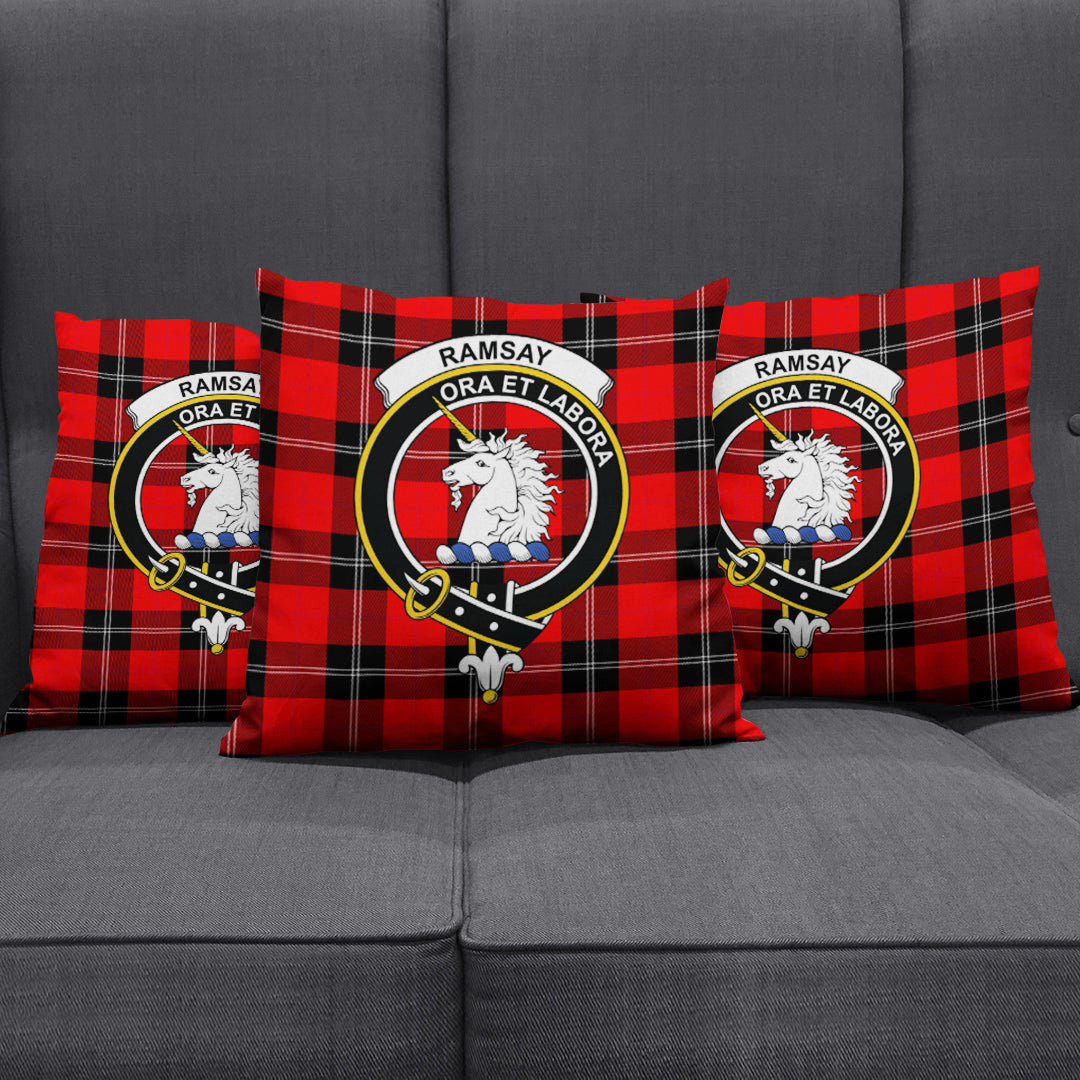 Ramsay Modern Tartan Crest Pillow Cover