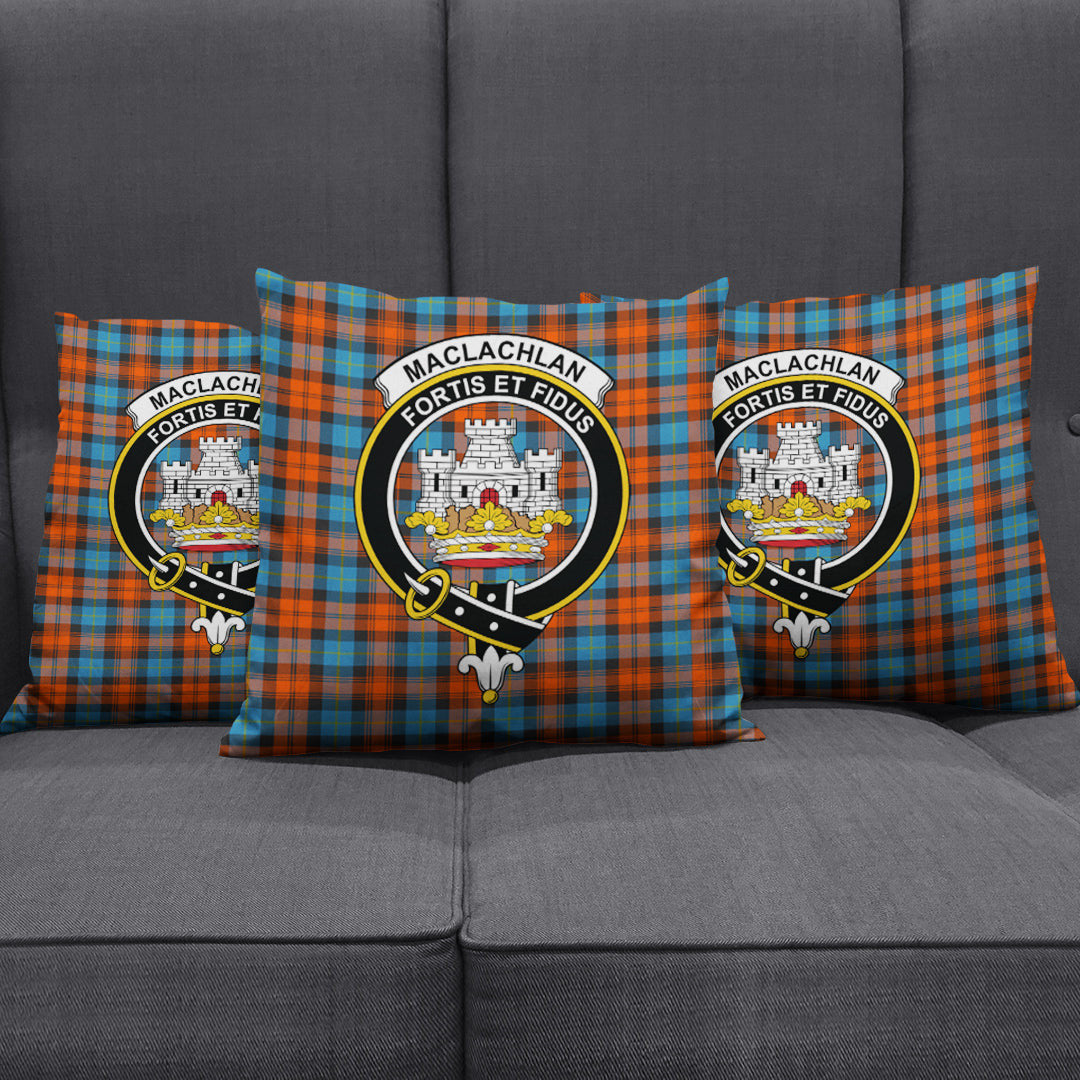MacLachlan Ancient Tartan Crest Pillow Cover