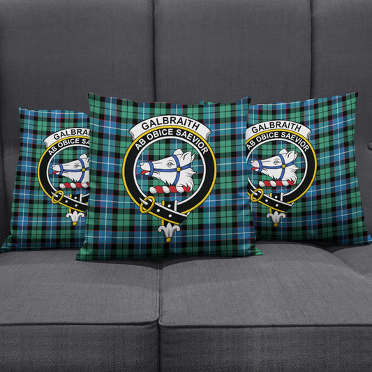 Galbraith Ancient Tartan Crest Pillow Cover