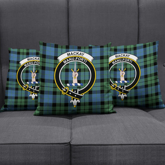 MacKay Ancient Tartan Crest Pillow Cover