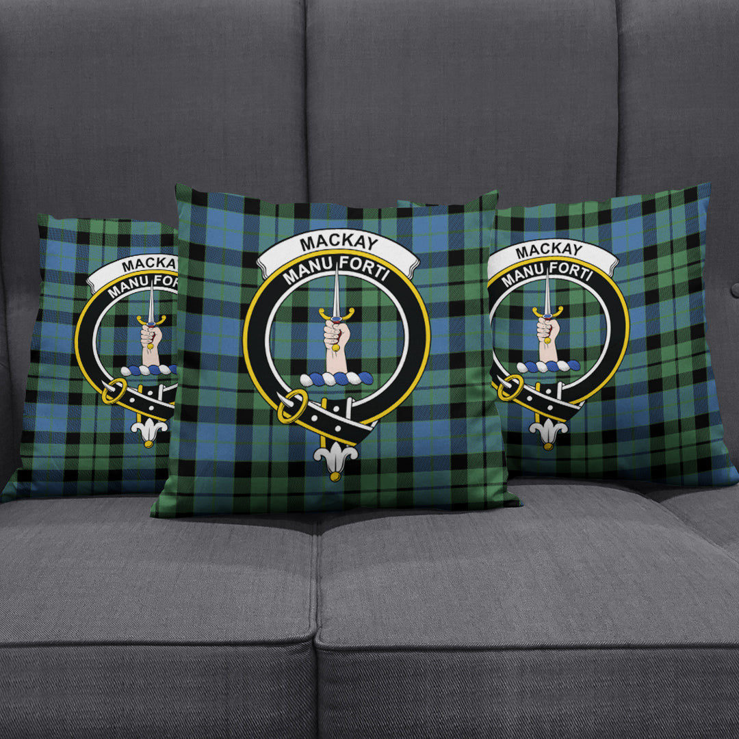 MacKay Ancient Tartan Crest Pillow Cover