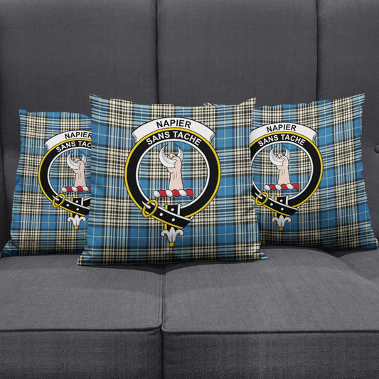 Napier Ancient Tartan Crest Pillow Cover