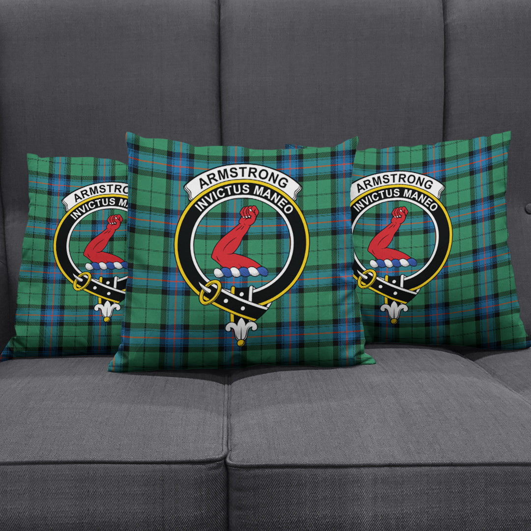 Armstrong Ancient Tartan Crest Pillow Cover