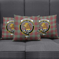 MacGregor Hunting Ancient Tartan Crest Pillow Cover