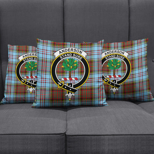 Anderson Ancient Tartan Crest Pillow Cover