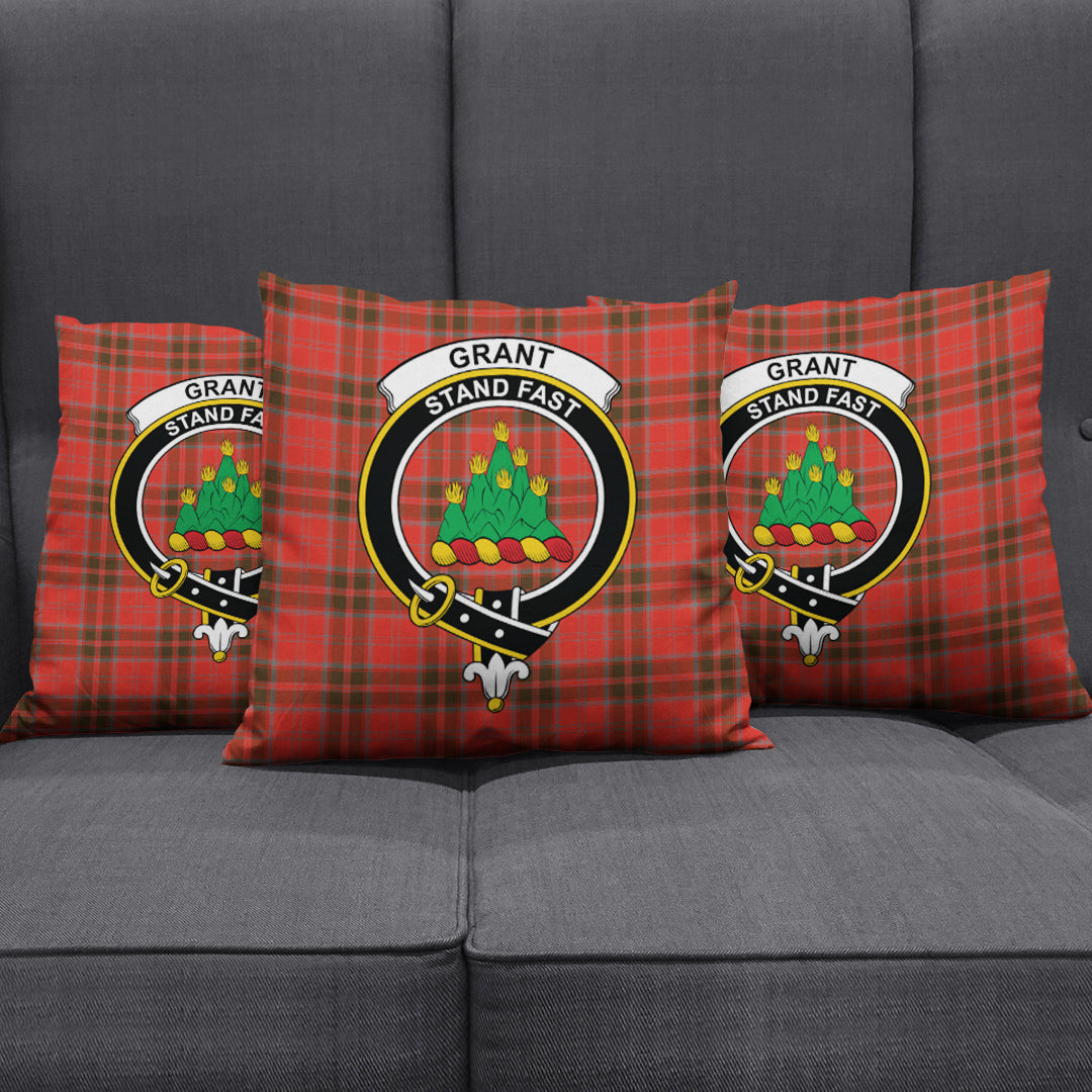 Grant Weathered Tartan Crest Pillow Cover