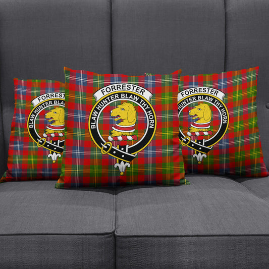 Forrester Tartan Crest Pillow Cover