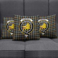 Campbell Argyll Weathered Tartan Crest Pillow Cover