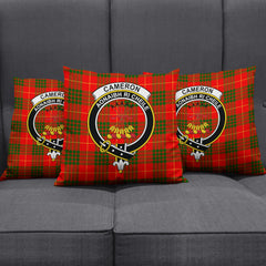 Cameron Modern Tartan Crest Pillow Cover