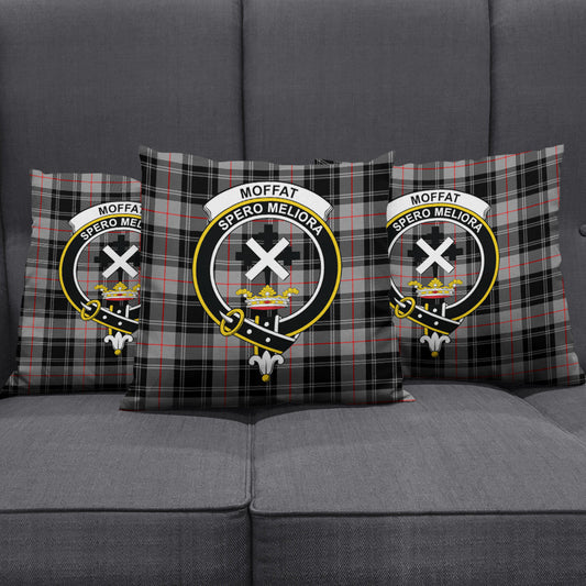 Moffat Modern Tartan Crest Pillow Cover