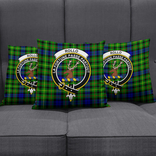 Rollo Modern Tartan Crest Pillow Cover