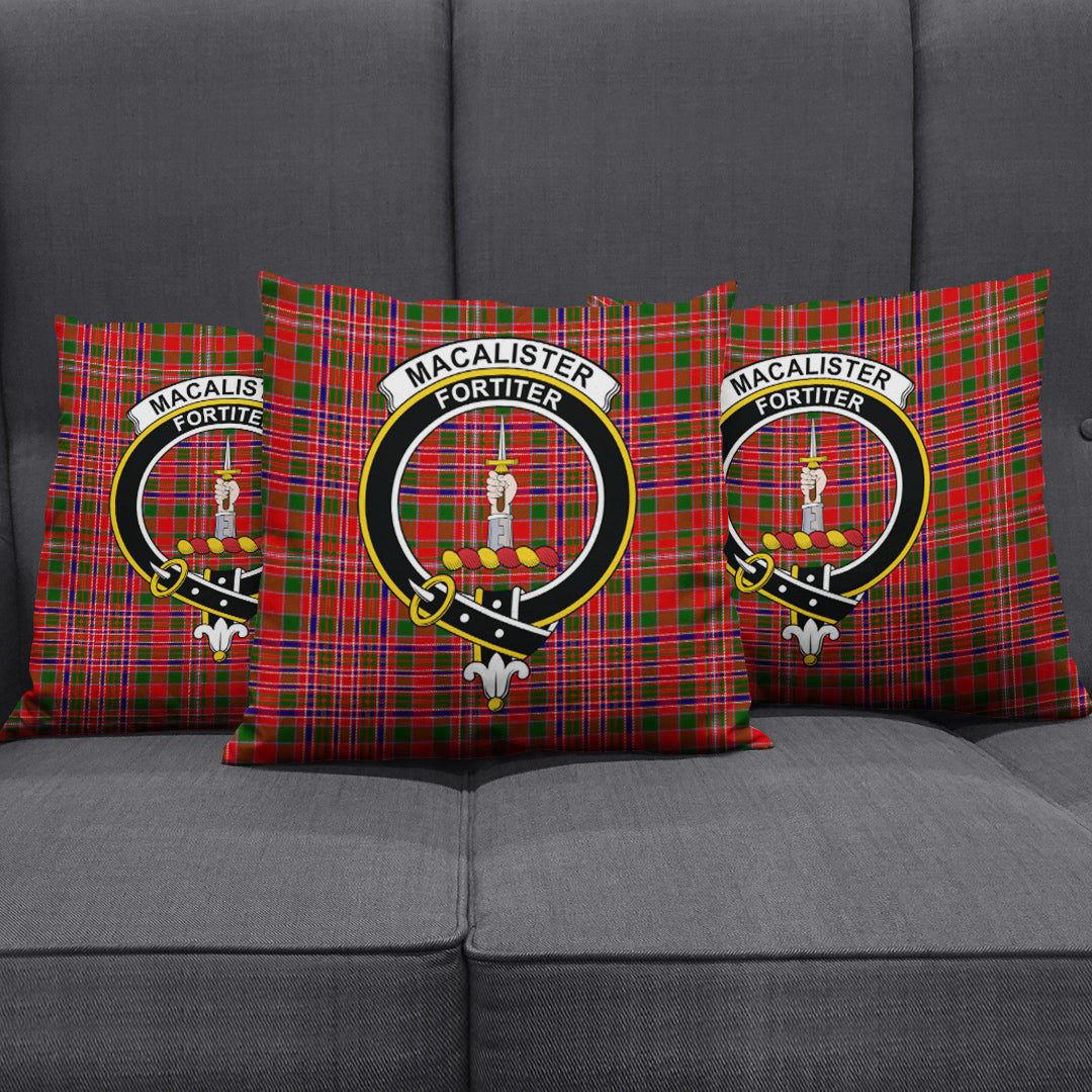 MacAlister Modern Tartan Crest Pillow Cover