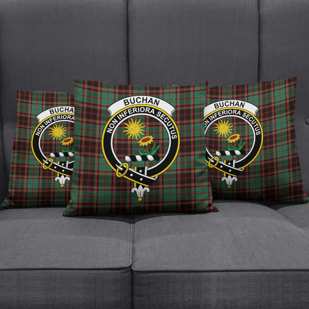 Buchan Ancient Tartan Crest Pillow Cover