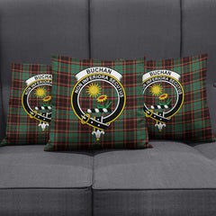 Buchan Ancient Tartan Crest Pillow Cover