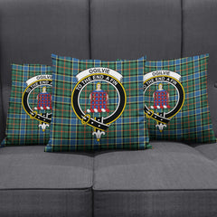 Ogilvie Hunting Ancient Tartan Crest Pillow Cover