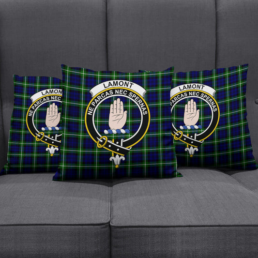 Lamont Modern Tartan Crest Pillow Cover