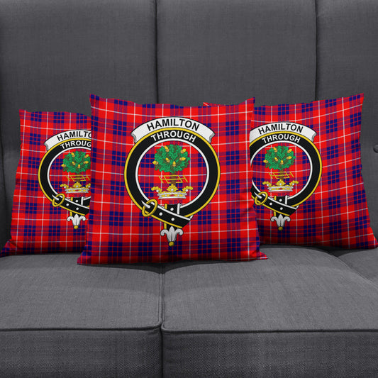 Hamilton Modern Tartan Crest Pillow Cover