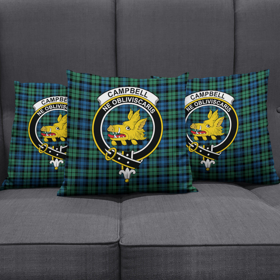 Campbell Ancient 02 Tartan Crest Pillow Cover