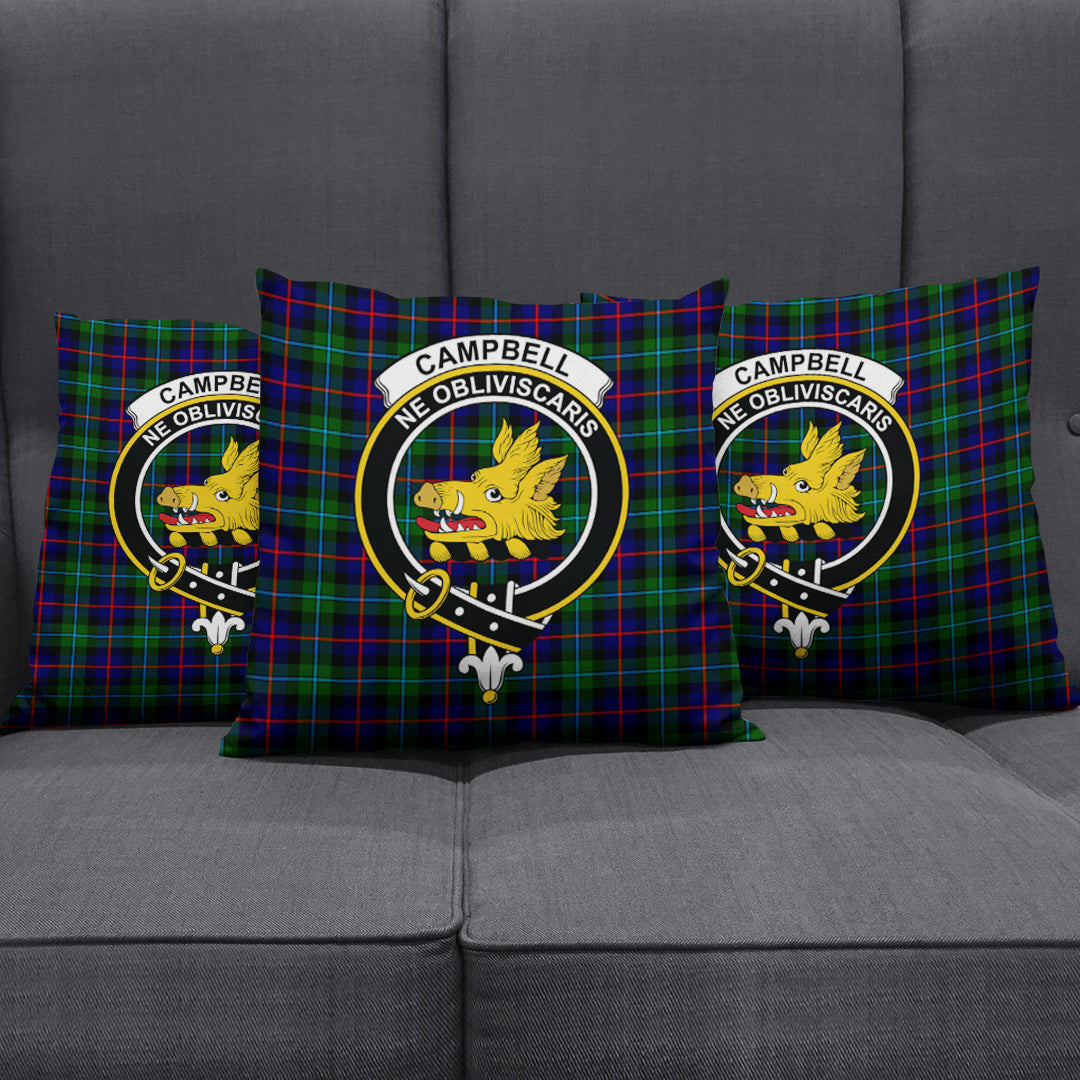 Campbell of Cawdor Modern Tartan Crest Pillow Cover