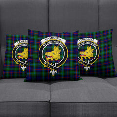 Campbell of Cawdor Modern Tartan Crest Pillow Cover