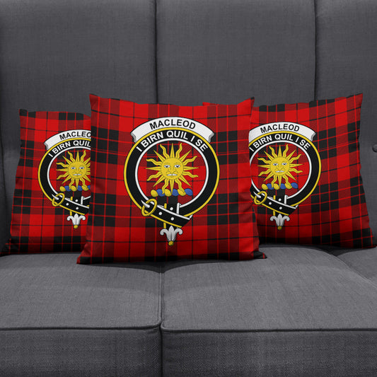 MacLeod of Raasay Tartan Crest Pillow Cover