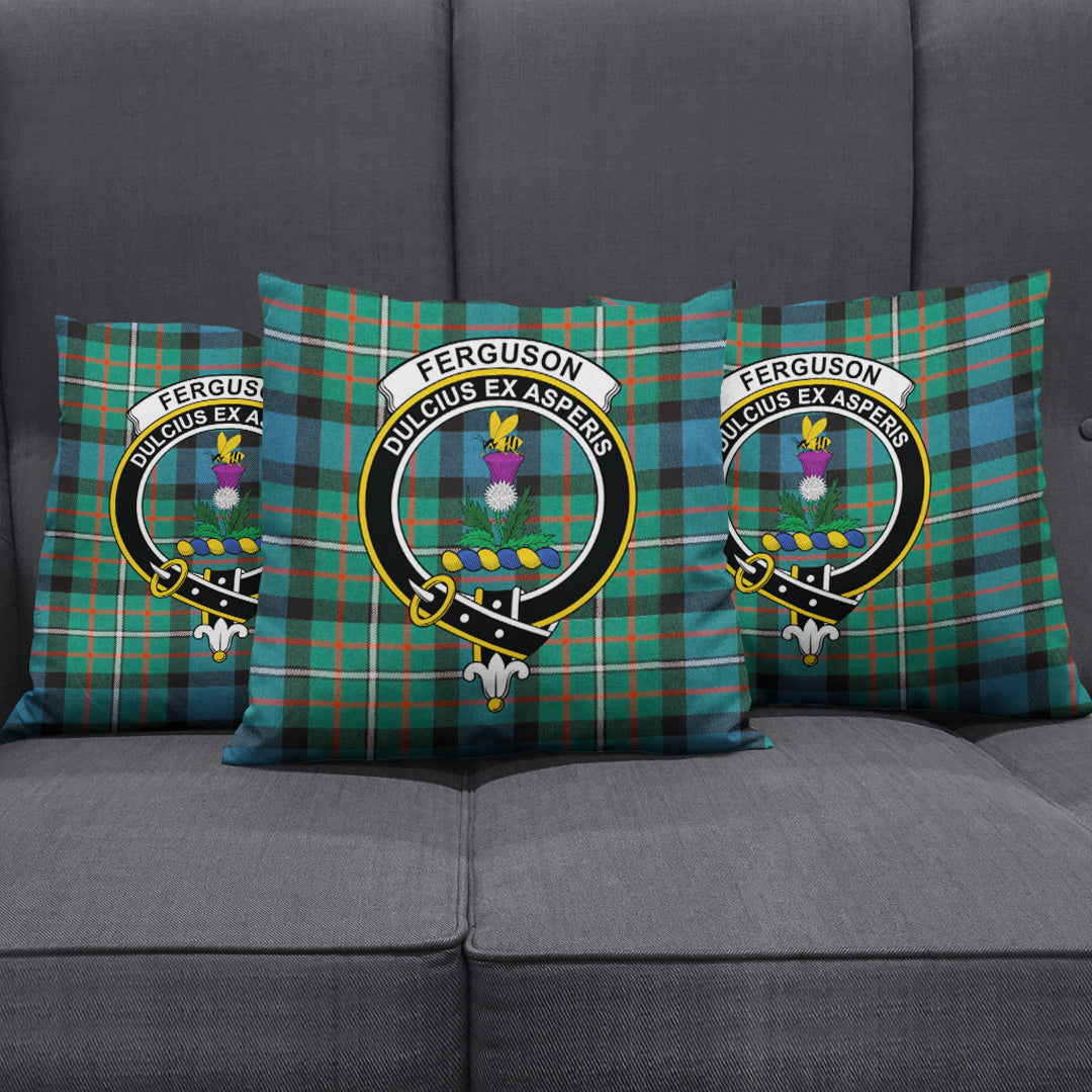 FERGUSON ANCIENT Tartan Crest Pillow Cover