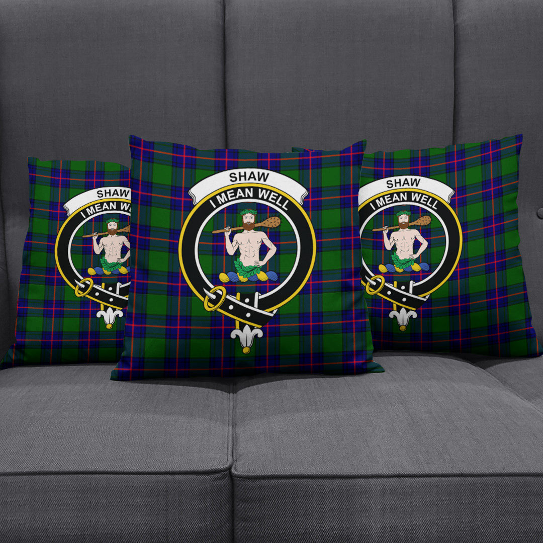 Shaw Modern Tartan Crest Pillow Cover