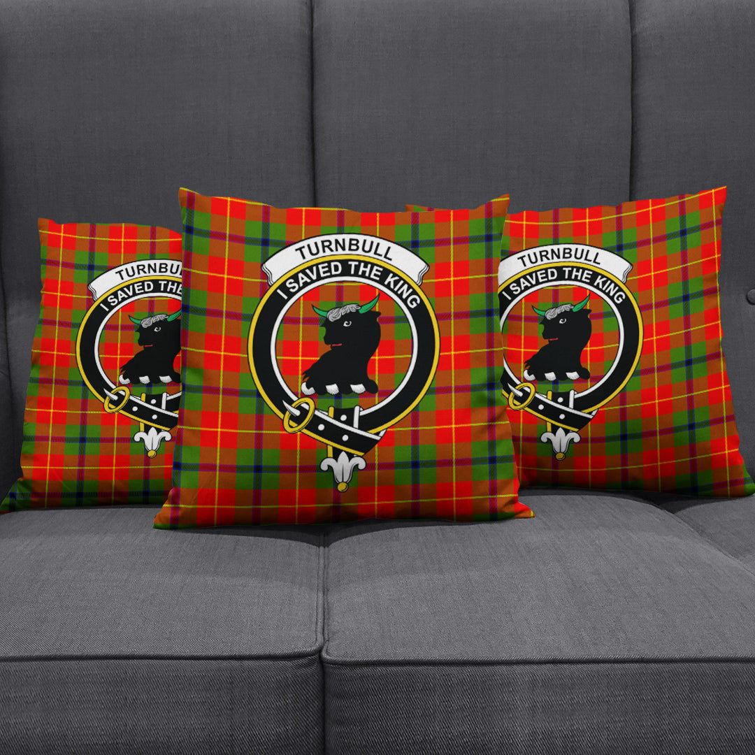 Turnbull Dress Tartan Crest Pillow Cover