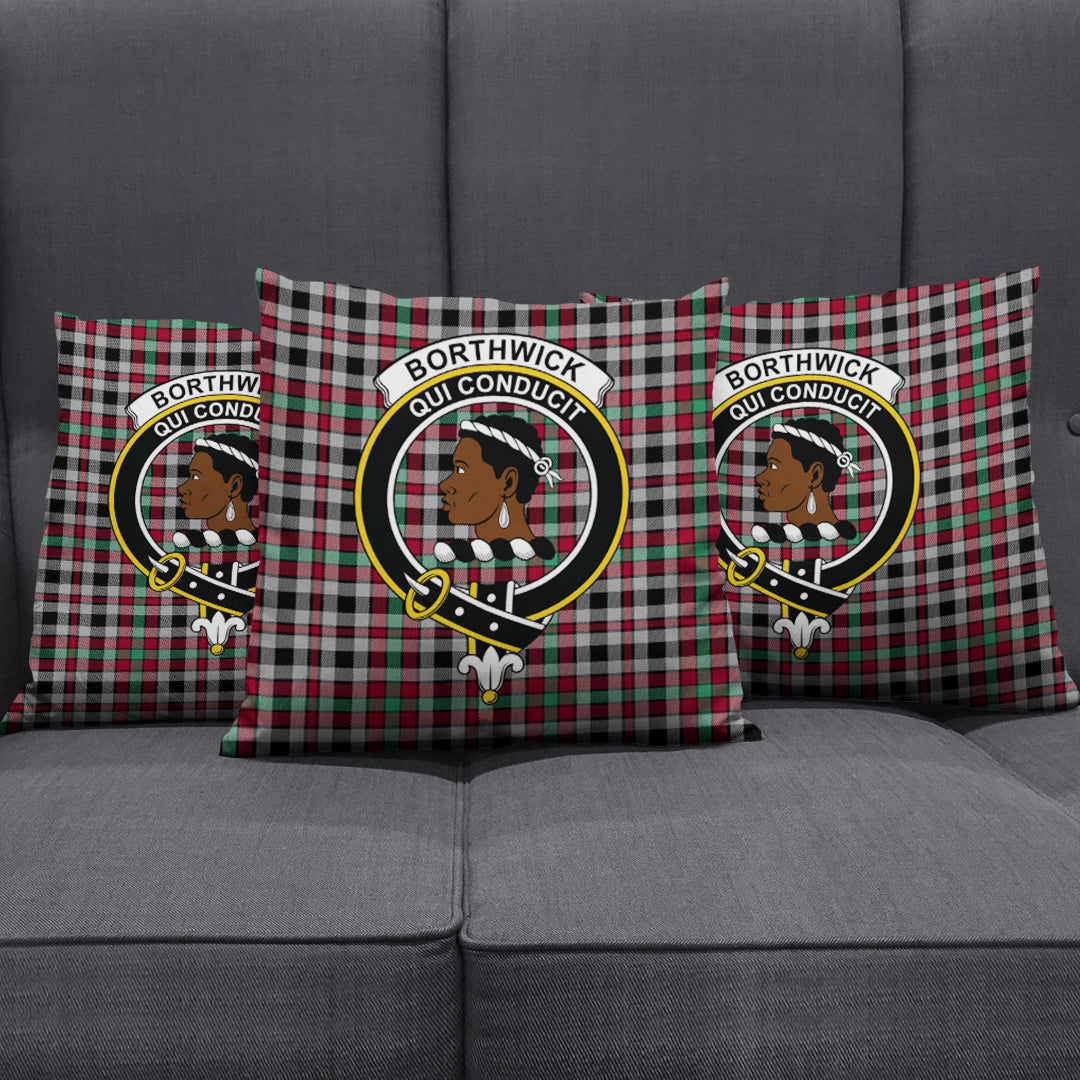 Borthwick Ancient Tartan Crest Pillow Cover