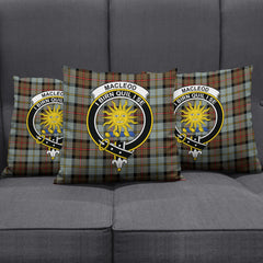 MacLeod of Harris Weathered Tartan Crest Pillow Cover