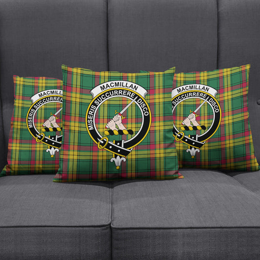 MacMillan Old Ancient Tartan Crest Pillow Cover