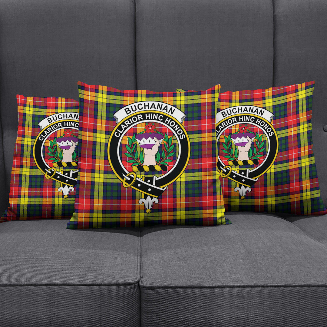 Buchanan Modern Tartan Crest Pillow Cover