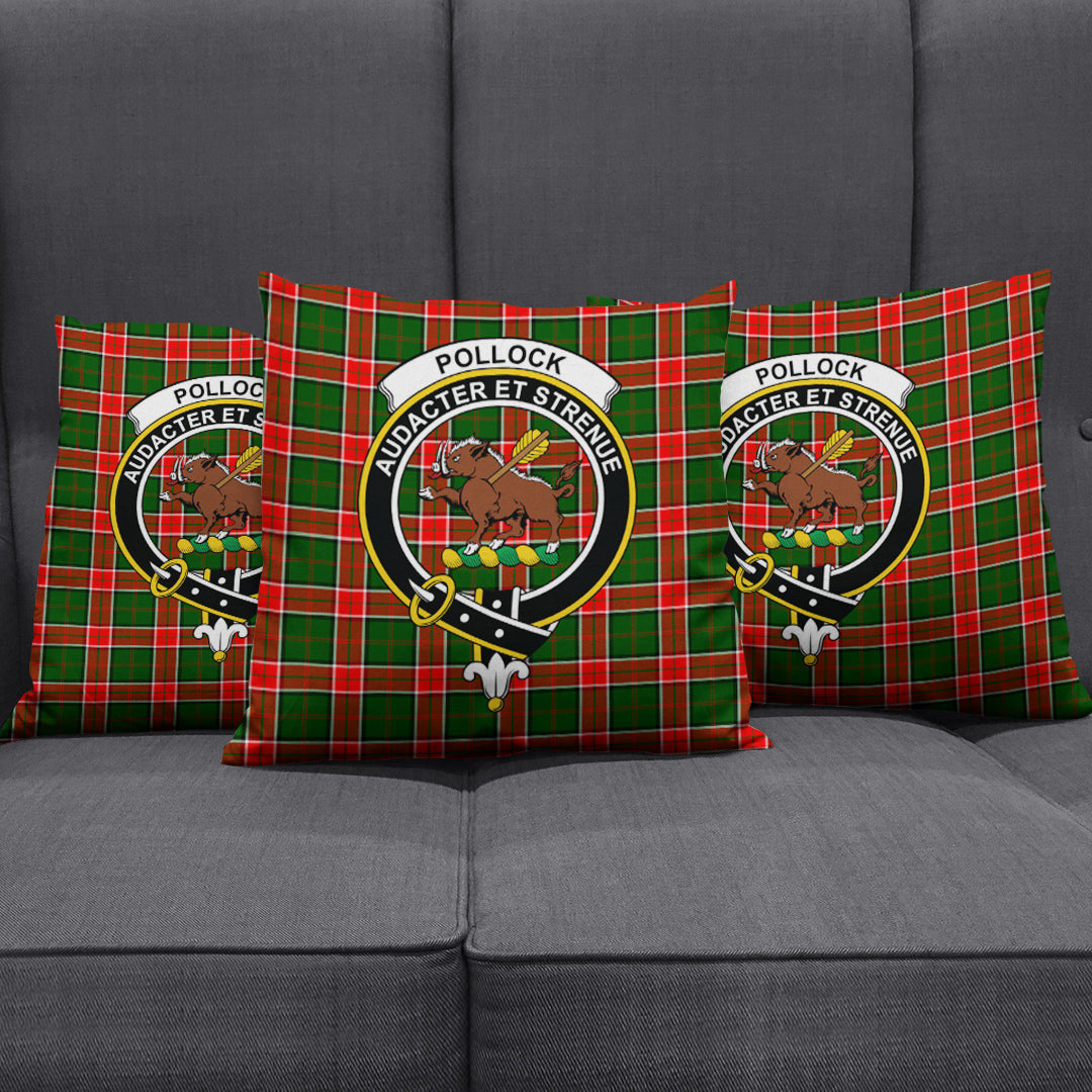 Pollock Modern Tartan Crest Pillow Cover