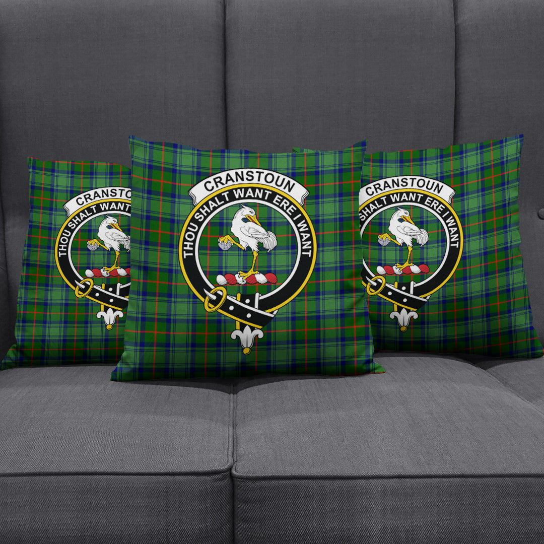 Cranstoun Tartan Crest Pillow Cover