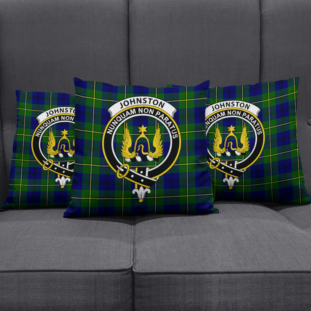 Johnston Modern Tartan Crest Pillow Cover