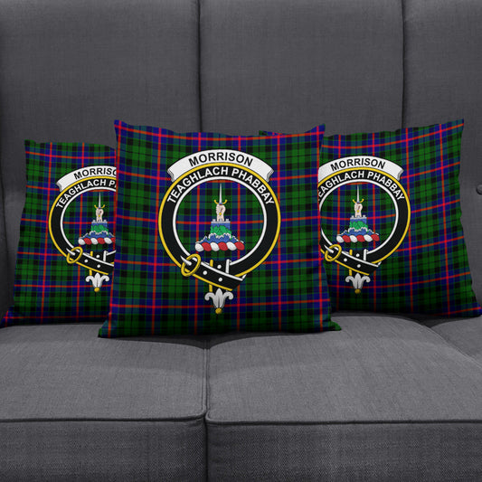 Morrison Modern Tartan Crest Pillow Cover