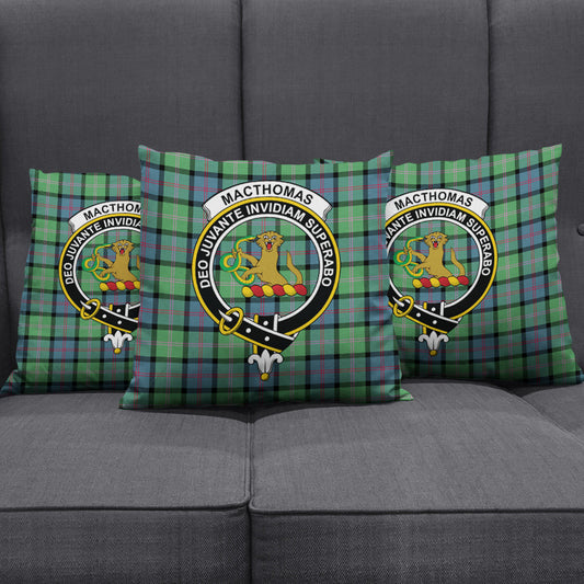 MacThomas Ancient Tartan Crest Pillow Cover