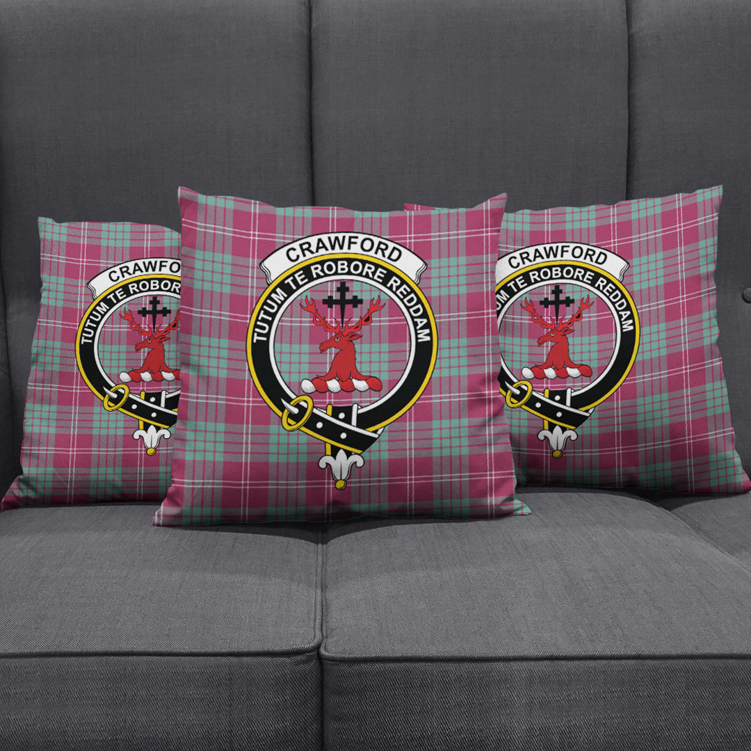 Crawford Ancient Tartan Crest Pillow Cover