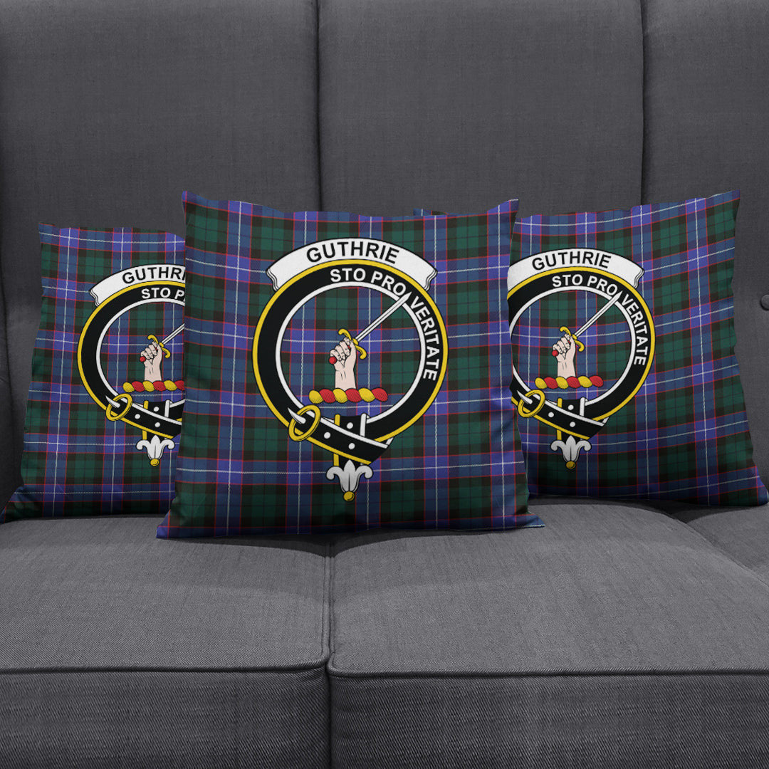 Guthrie Modern Tartan Crest Pillow Cover