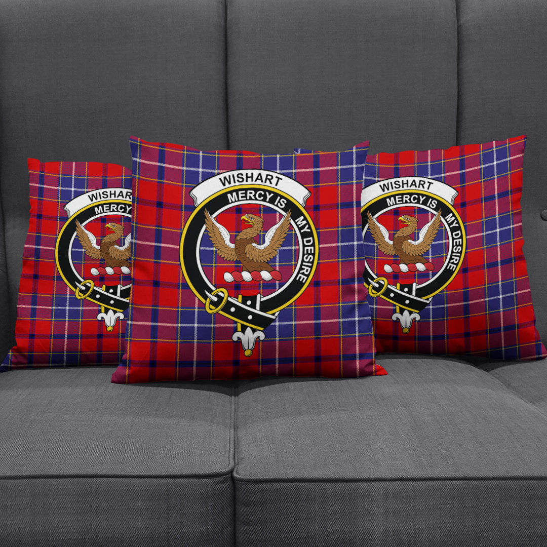 Wishart Dress Tartan Crest Pillow Cover